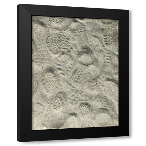 Sand Prints II Black Modern Wood Framed Art Print by Grayscale