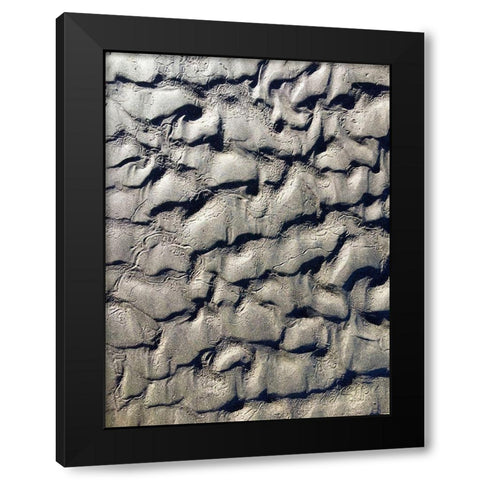 Sand Prints V Black Modern Wood Framed Art Print by Grayscale