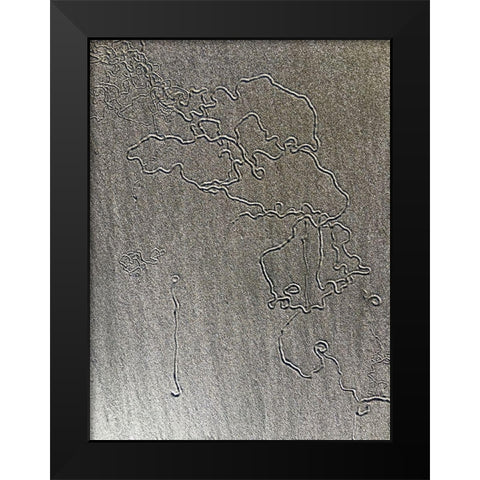 Sand Prints VIII Black Modern Wood Framed Art Print by Grayscale