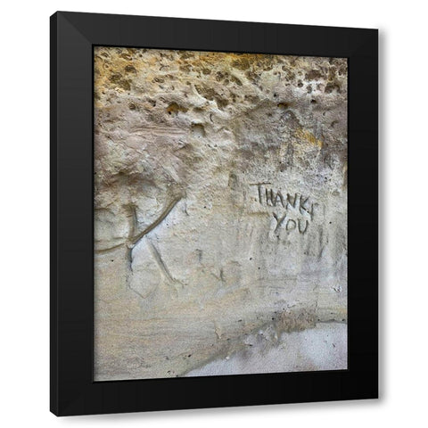 Sand Wall IV Black Modern Wood Framed Art Print with Double Matting by Grayscale