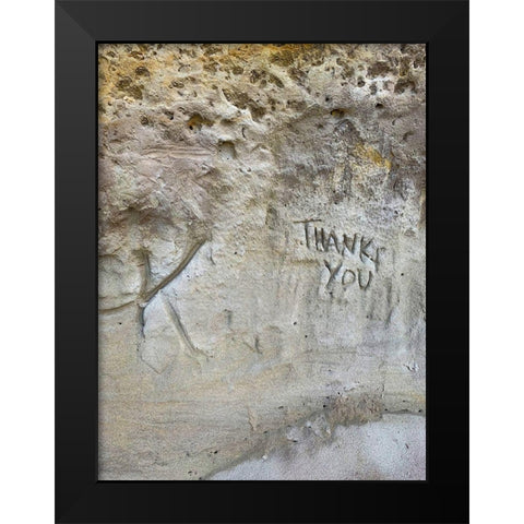 Sand Wall IV Black Modern Wood Framed Art Print by Grayscale