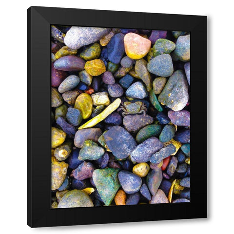 Natural Camo I Black Modern Wood Framed Art Print with Double Matting by Grayscale