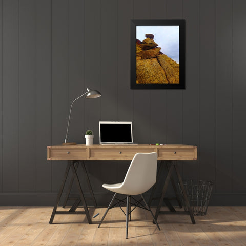 Carins I Black Modern Wood Framed Art Print by Grayscale