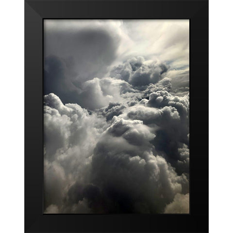 Cloudy Sky III Black Modern Wood Framed Art Print by Grayscale