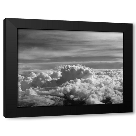 Cloudy Sky VII Black Modern Wood Framed Art Print by Grayscale