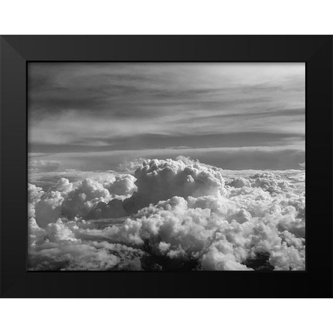 Cloudy Sky VII Black Modern Wood Framed Art Print by Grayscale