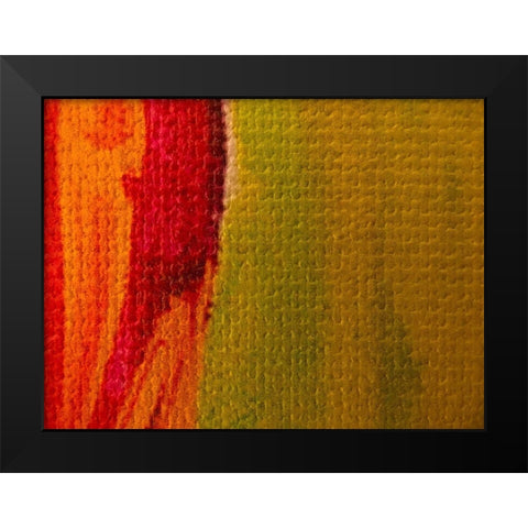 Canvas Closeup I Black Modern Wood Framed Art Print by Grayscale
