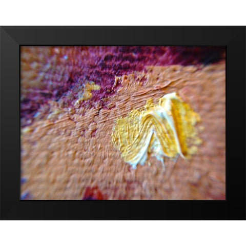 Paint Closeup II Black Modern Wood Framed Art Print by Grayscale