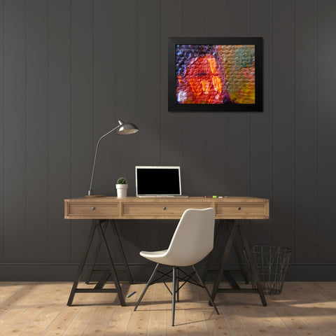 Paint Closeup VIII Black Modern Wood Framed Art Print by Grayscale