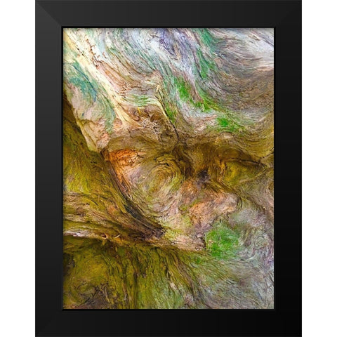 Bark Lava II Black Modern Wood Framed Art Print by Grayscale