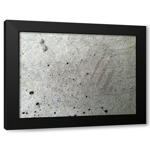 Concrete I Black Modern Wood Framed Art Print with Double Matting by Grayscale