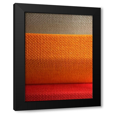 Fabric III Black Modern Wood Framed Art Print with Double Matting by Grayscale
