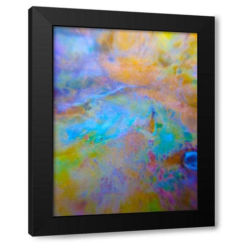 Oxidized Metal X Black Modern Wood Framed Art Print by Grayscale