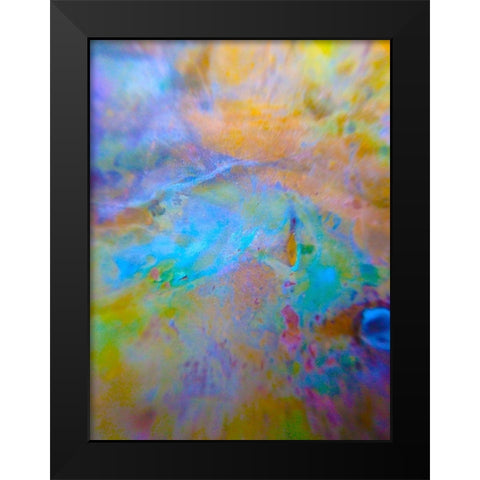 Oxidized Metal X Black Modern Wood Framed Art Print by Grayscale