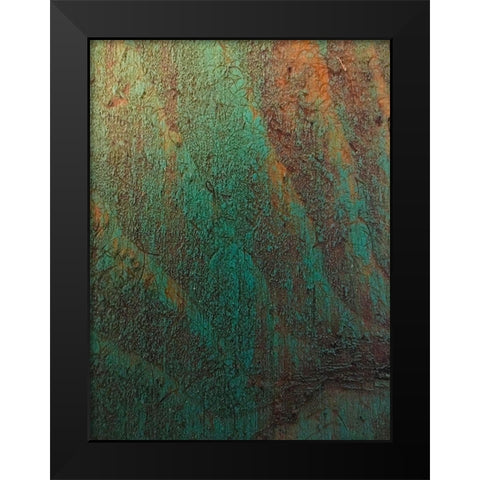 Painted Wood Panel I Black Modern Wood Framed Art Print by Grayscale
