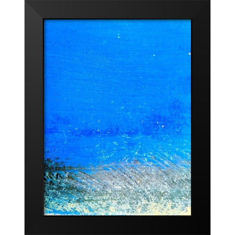 Painted Steel Panel I Black Modern Wood Framed Art Print by Grayscale