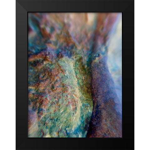 Oxidized Metal XII Black Modern Wood Framed Art Print by Grayscale