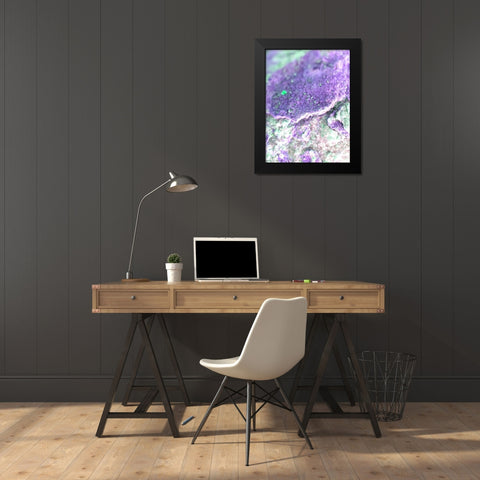 Purple Aggregate I Black Modern Wood Framed Art Print by Grayscale