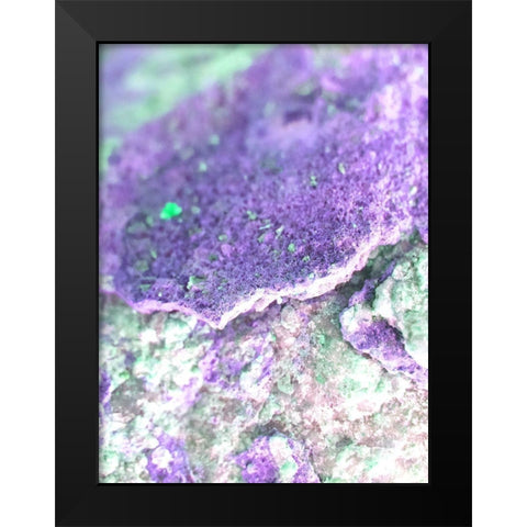Purple Aggregate I Black Modern Wood Framed Art Print by Grayscale