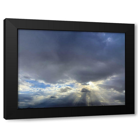 Cloudy Sky I Black Modern Wood Framed Art Print by Grayscale