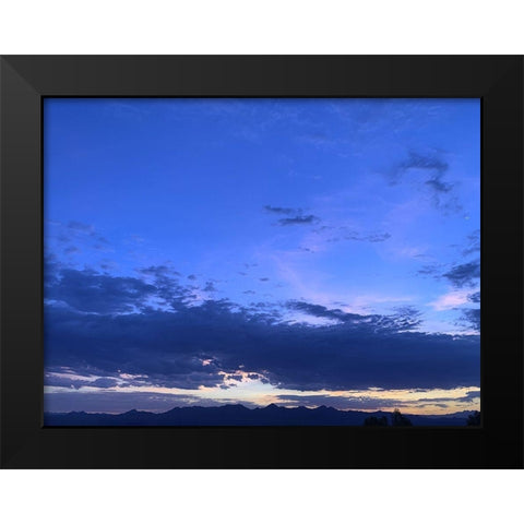 Sunset I Black Modern Wood Framed Art Print by Grayscale
