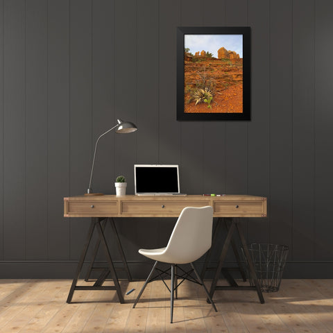 Sedona II Black Modern Wood Framed Art Print by Grayscale