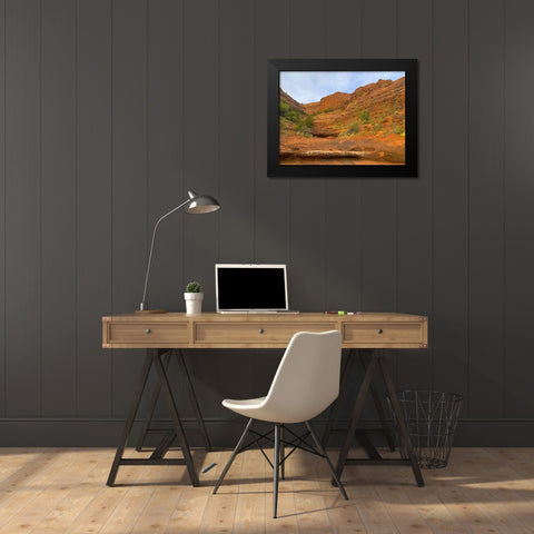 Sedona V Black Modern Wood Framed Art Print by Grayscale