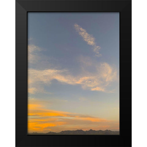 Sunset III Black Modern Wood Framed Art Print by Grayscale