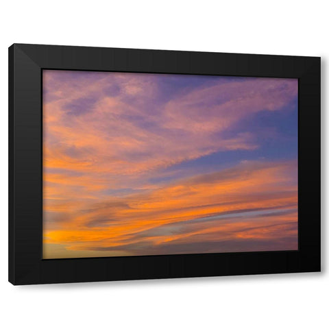 Sunset IV Black Modern Wood Framed Art Print by Grayscale