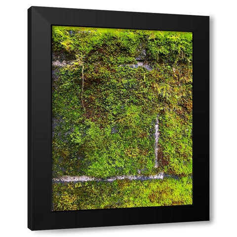 Stone Wall I Black Modern Wood Framed Art Print by Grayscale