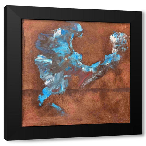 Shaman Dance IV Black Modern Wood Framed Art Print with Double Matting by Grayscale