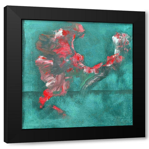 Shaman Dance VII Black Modern Wood Framed Art Print with Double Matting by Grayscale