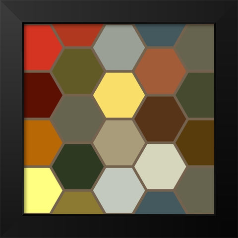 Bright Hive I Black Modern Wood Framed Art Print by Grayscale