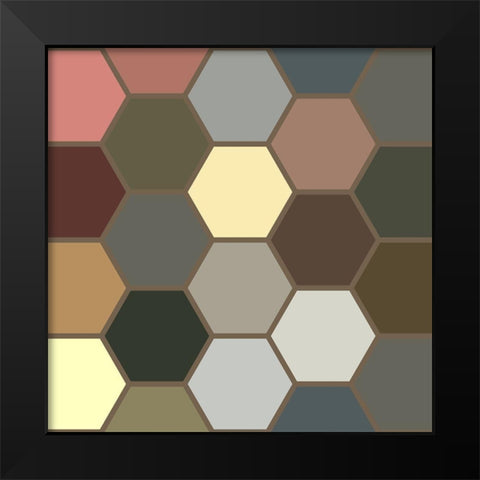 Soft Hive I Black Modern Wood Framed Art Print by Grayscale