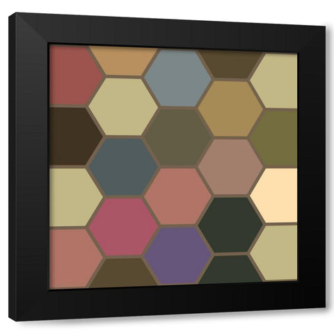 Soft Hive VI Black Modern Wood Framed Art Print by Grayscale