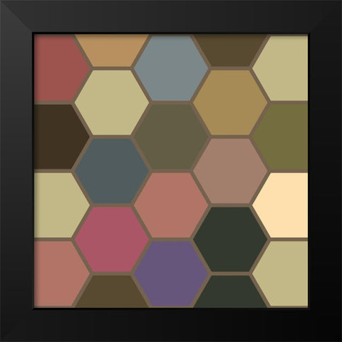 Soft Hive VI Black Modern Wood Framed Art Print by Grayscale
