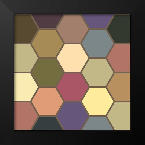 Soft Hive VIII Black Modern Wood Framed Art Print by Grayscale