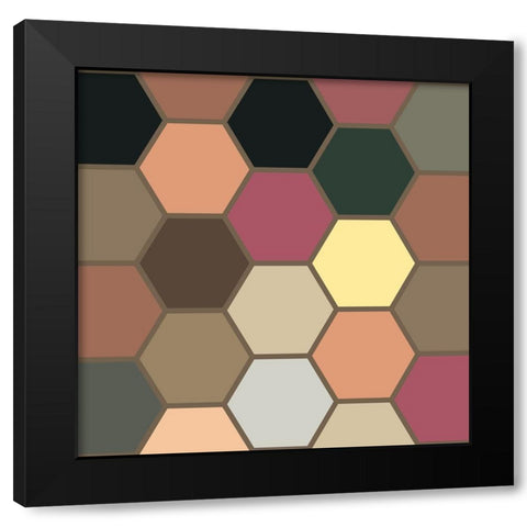 Soft Hive XX Black Modern Wood Framed Art Print by Grayscale
