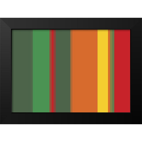 Bright Stripes XIII Black Modern Wood Framed Art Print by Grayscale