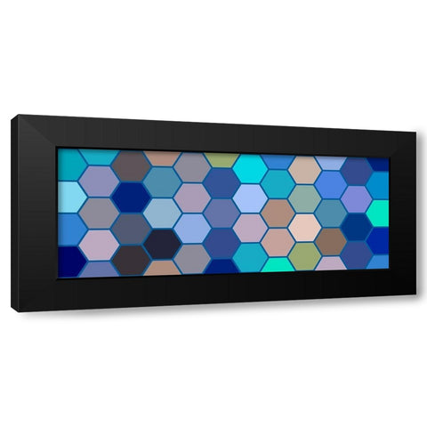 Cool Hive I Black Modern Wood Framed Art Print with Double Matting by Grayscale