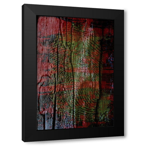 Wood Paint Print I Black Modern Wood Framed Art Print by Grayscale
