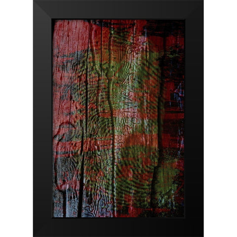 Wood Paint Print I Black Modern Wood Framed Art Print by Grayscale