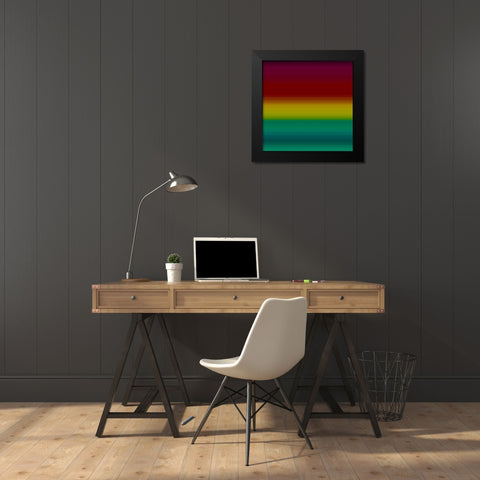 Rich Pinstripes I Black Modern Wood Framed Art Print by Grayscale