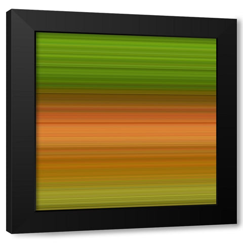 Green Pinstripes III Black Modern Wood Framed Art Print with Double Matting by Grayscale