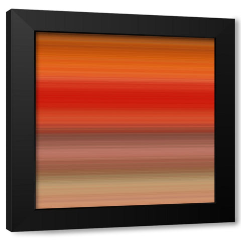 Warm Pinstripes III Black Modern Wood Framed Art Print with Double Matting by Grayscale