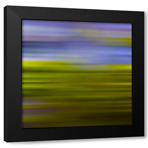Green Pinstripes IV Black Modern Wood Framed Art Print by Grayscale