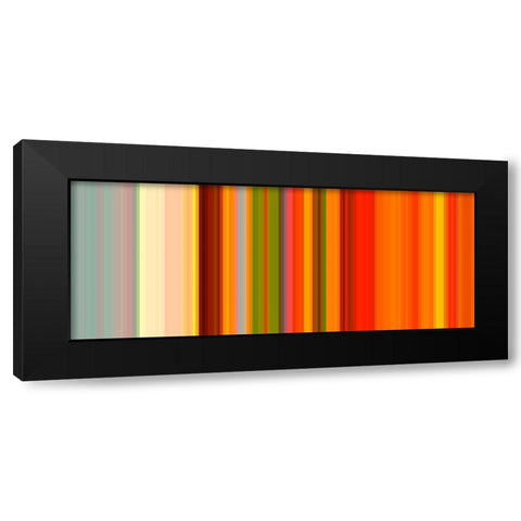 Warm Pinstripes IV Black Modern Wood Framed Art Print by Grayscale