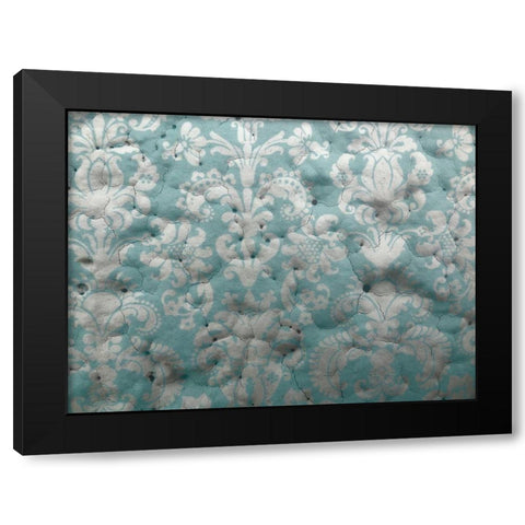 Painted Stencil I Black Modern Wood Framed Art Print by Grayscale