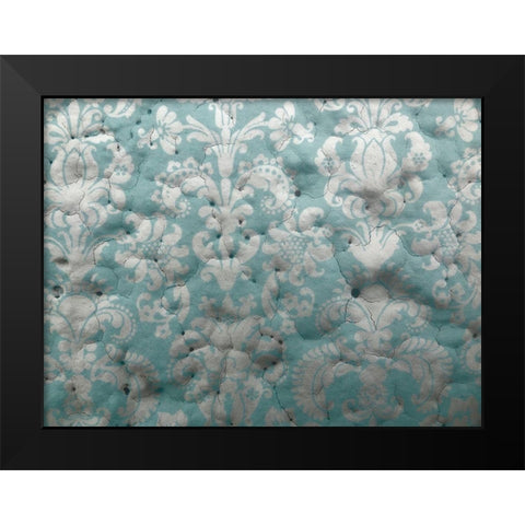 Painted Stencil I Black Modern Wood Framed Art Print by Grayscale