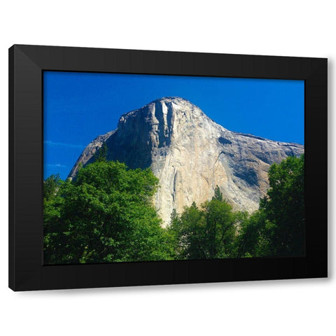 El Capitan I Black Modern Wood Framed Art Print with Double Matting by Grayscale